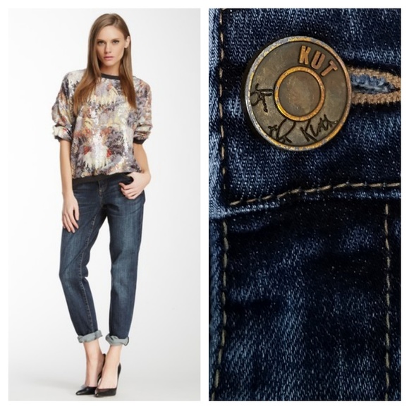 Kut from the Kloth Denim - -- Kut From the Kloth Katy Boyfriend Jean Size 16